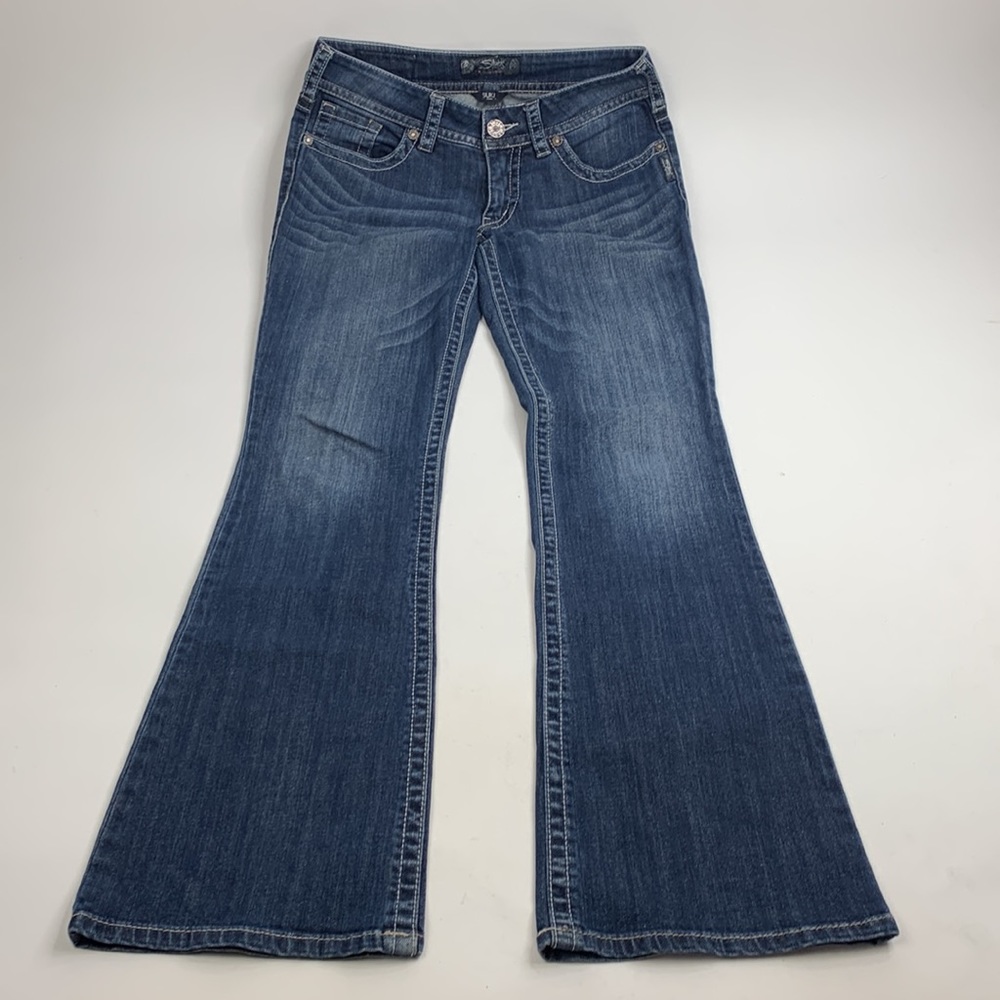 Silver Jeans Suki Bootcut Size 29 long Medium wash denim Stretch